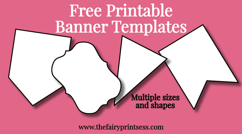 Free Printable Banner Templates - Blank Banners For DIY Projects! Within Free Printable Pennant Banner Template With Regard To Free Printable Pennant Banner Template