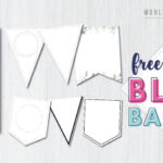 Free Printable Banner Templates (Blank Banners) – World Of Printables With Free Printable Pennant Banner Template