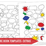 Free Printable Comic Book Templates! – Picklebums Inside Printable Blank Comic Strip Template For Kids