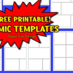 Free Printable Comic Strip Template Pages  Paper Trail Design For Printable Blank Comic Strip Template For Kids