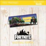 Free Printable Fortnite Favor Bag Toppers  Birthday Buzzin Inside Goodie Bag Label Template