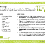 Free Printable Recipe Card Template For Word Throughout Free Recipe Card Templates For Microsoft Word