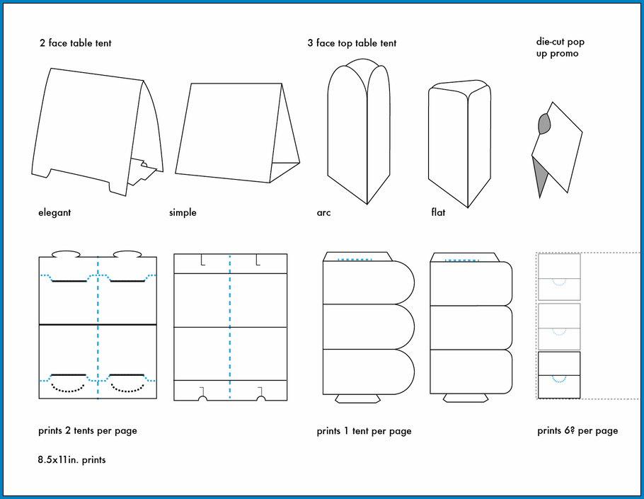 √ Free Printable Table Tent Template  Templateral Within Table Tent Template Word For Table Tent Template Word