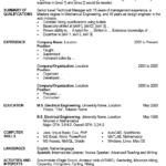 Free Resume Template For Microsoft Word Pertaining To Resume Templates Word 2007
