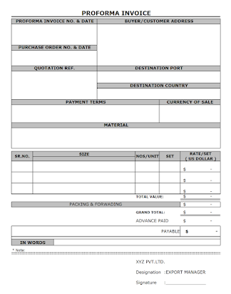Free samples of proforma invoices Inside Fedex Proforma Invoice Template