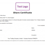 Free Share Certificate Template: Create Perfect Share Certificates Pertaining To Share Certificate Template Companies House