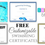FREE Swimming Certificate Templates  Customize Online With Regard To Free Swimming Certificate Templates