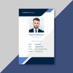 Free Vector  Business id card template with minimalist elements Throughout Personal Identification Card Template