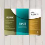 Free Vector  Tri Fold Brochure Template For 3 Fold Brochure Template Free Download