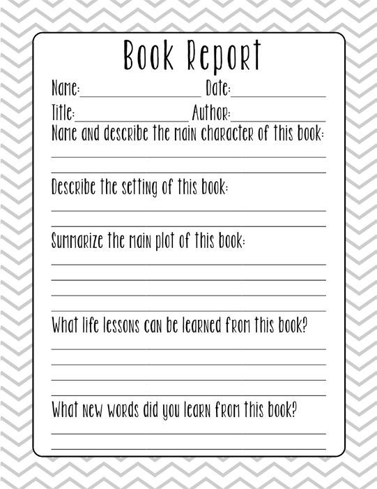FWAFA 11rd Grade Book Report Form (Page 11) - Line.11QQ In Book Report Template 3rd Grade