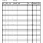 General Ledger MS Word Template  Office Templates Online Within Blank Ledger Template