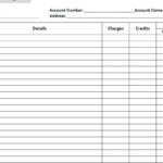 General Ledger Ms Word Template Office Templates Online Pertaining  Within Blank Ledger Template