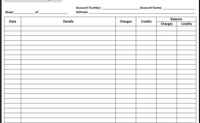 General Ledger Ms Word Template Office Templates Online Pertaining  Within Blank Ledger Template Within Blank Ledger Template