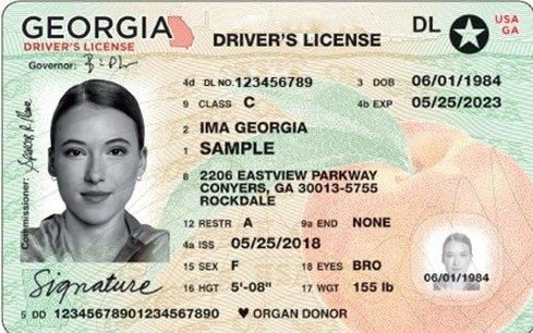 Georgia launches new license, ID card design  News  In Georgia Id Card Template Pertaining To Georgia Id Card Template