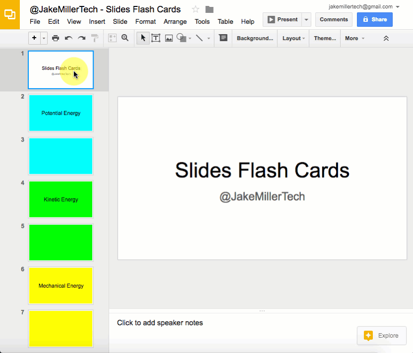 Google Slides Flash Cards – Jake Miller With Regard To Google Docs Index Card Template With Google Docs Index Card Template