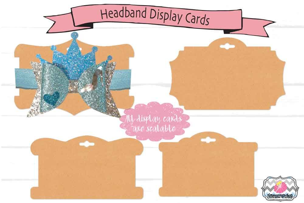 Hair Bow Snap Clip, Headband Display Card Bundle, Bow Card  With Regard To Headband Card Template For Headband Card Template