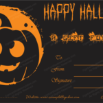 Halloween Gift Certificate Template 11 – Blank Certificate Templates Intended For Halloween Certificate Template