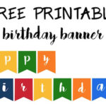 Happy Birthday Banner Free Printable  Paper Trail Design Inside Free Printable Happy Birthday Banner Templates
