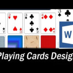 How To Design Playing Cards In MS Word – Microsoft Word Tutorial  Pertaining To Playing Card Template Word