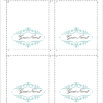 How To Make Your Own Place Cards For Free With Word And PicMonkey  With Regard To Free Printable Tent Card Template