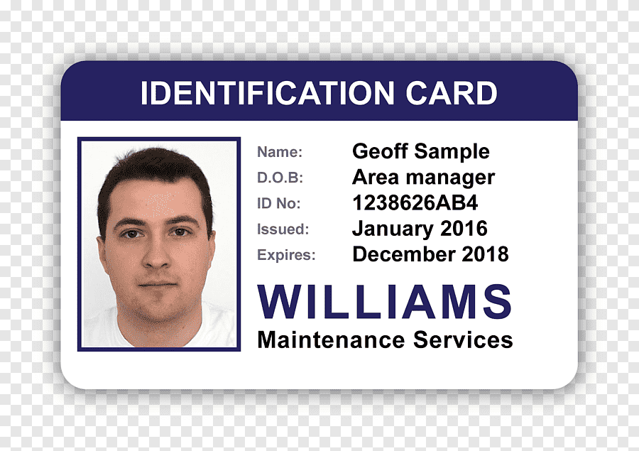 Identity document identification Security hologram Badge Template  Regarding Personal Identification Card Template In Personal Identification Card Template