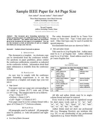 IEEE format A11 Paper by ECE Department, Kalasalingam University  With Template For Ieee Paper Format In Word Inside Template For Ieee Paper Format In Word