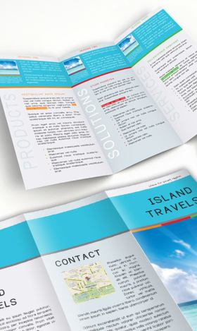 InDesign Tri-Fold Brochure Template. Free Download. Within Island Brochure Template