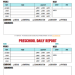 Infant & Toddler Daily Reports – Free Printable  HiMama Pertaining To Preschool Weekly Report Template
