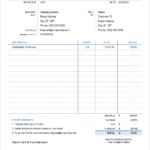 Invoice With Hours And Rate – Free Regarding Invoice Template Word 2010
