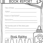 Lesson Plans and Activities With Book Report Template Grade 1