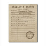 Library Card Template – 11+ Free Printable Sample, Example, Format  In Library Catalog Card Template