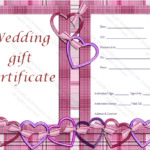 Love Pattern Gift Certificate Template In Love Certificate Templates