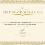 Marriage Certificate Template – 11+ Word, PDF, PSD Format Download  In Certificate Of Marriage Template