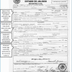 Mexican Death Certificate Sample (Page 11) – Line.111QQ