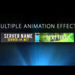 Minecraft Server Banner Template (GIF) – “Upsurge” Intended For Minecraft Server Banner Template