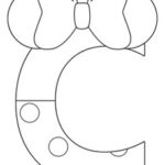 Minnie Mouse Style Letter C Template – Large Within Large Letter C Template