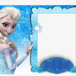 Molduras Frozen - Printable Frozen Themed Birthday Invitation PNG  Throughout Frozen Birthday Card Template