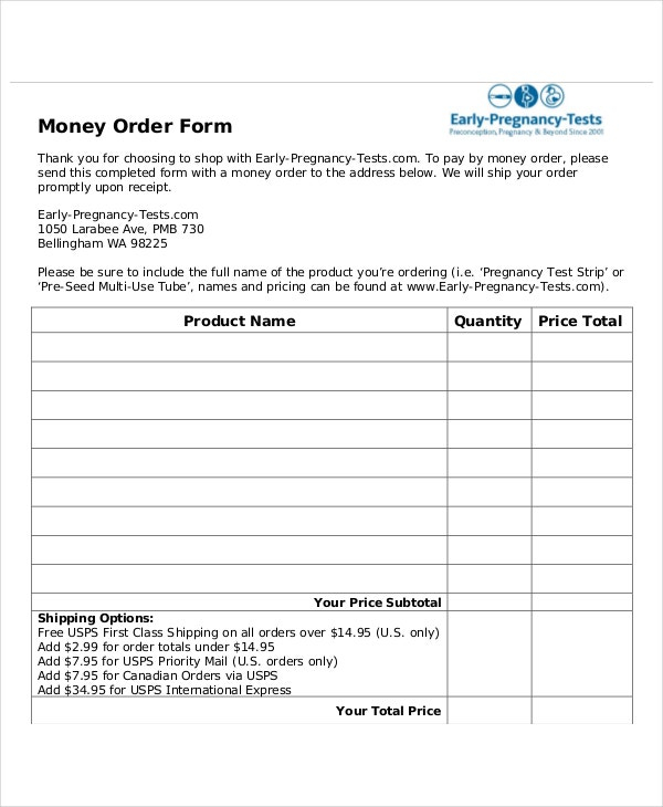 Money Order Forms - 11+ Free Word, PDF Format Download  Free  For Blank Money Order Template In Blank Money Order Template