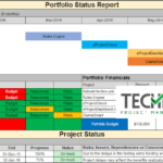 Multiple Project Status Report Template Excel Download  Project  With Regard To Project Portfolio Status Report Template