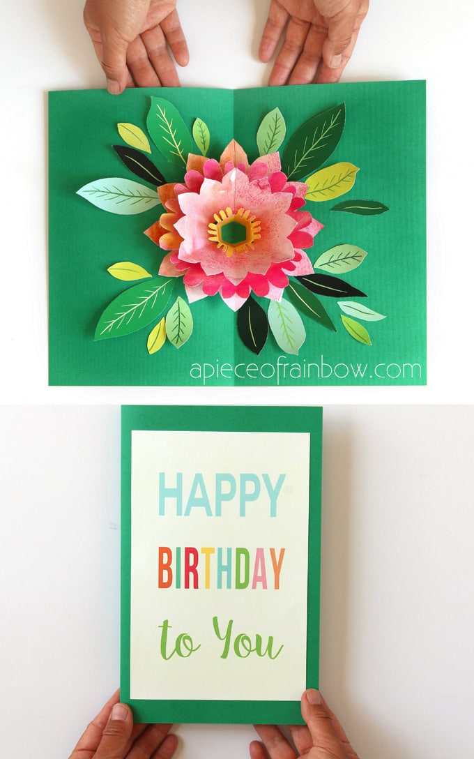  With Happy Birthday Pop Up Card Free Template