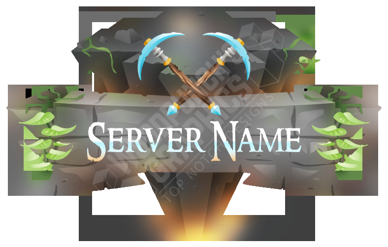 New Minecraft Server Logo – “The Mine” – Woodpunch&#11;s Graphics Shop Inside Minecraft Server Banner Template