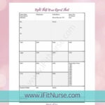 Nurse Report Sheet Night Shift For Nursing Shift Report Template