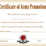 Officer Promotion Certificate Template – Template Sumo Intended For Promotion Certificate Template