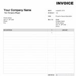 Order Form Template For Mac  PDF Template Throughout Invoice Template Word 2010