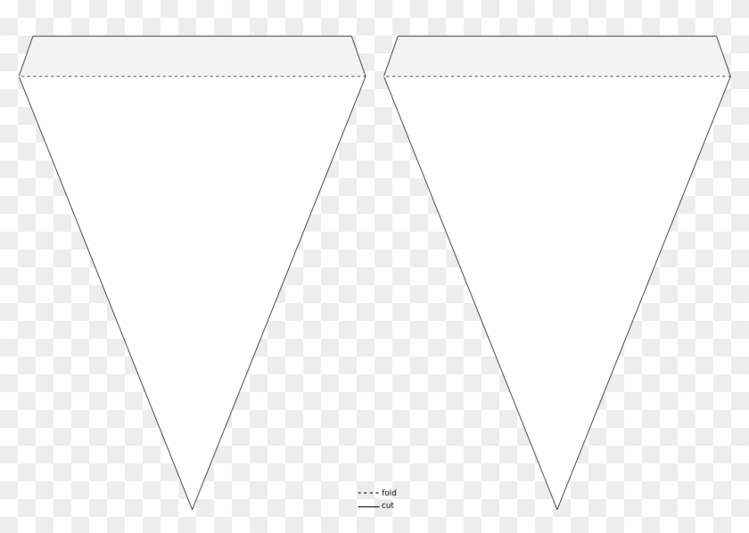 Pennant Banner Template - Triangle Flag Banner Template - Free  Throughout Triangle Banner Template Free Regarding Triangle Banner Template Free