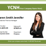 Photo ID Badge Word Templates  Word & Excel Templates In Employee Card Template Word