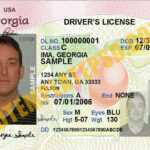 Pin On Novelty PSD USA Driver License Template With Regard To Georgia Id Card Template