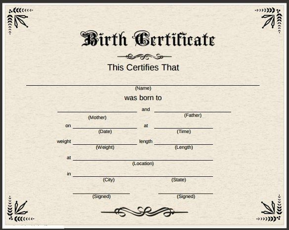 Pin on Template Within Novelty Birth Certificate Template In Novelty Birth Certificate Template