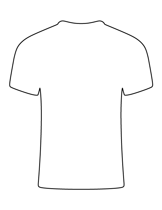 Poniznost postrojavanje prerušavanje t shirt outline  Throughout Blank T Shirt Outline Template For Blank T Shirt Outline Template