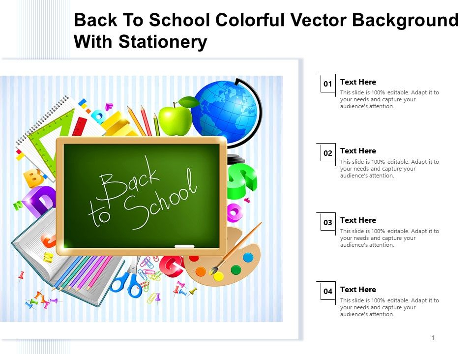 Powerpoint Template And Background With Back To School Education  With Regard To Back To School Powerpoint Template